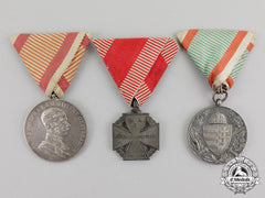 Austro-Hungarian Empire. A Lot Of Three Medals And Decorations