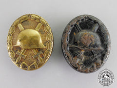 Germany. Two Second War Black Grade Wound Badges