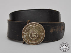 Germany, Ss. An Early Issue & Rare Officer’s Belt & Buckle In Nickel, By Overhoff & Cie