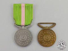 Afghanistan. Two Order Of The Sun Merit Medals, C.1950
