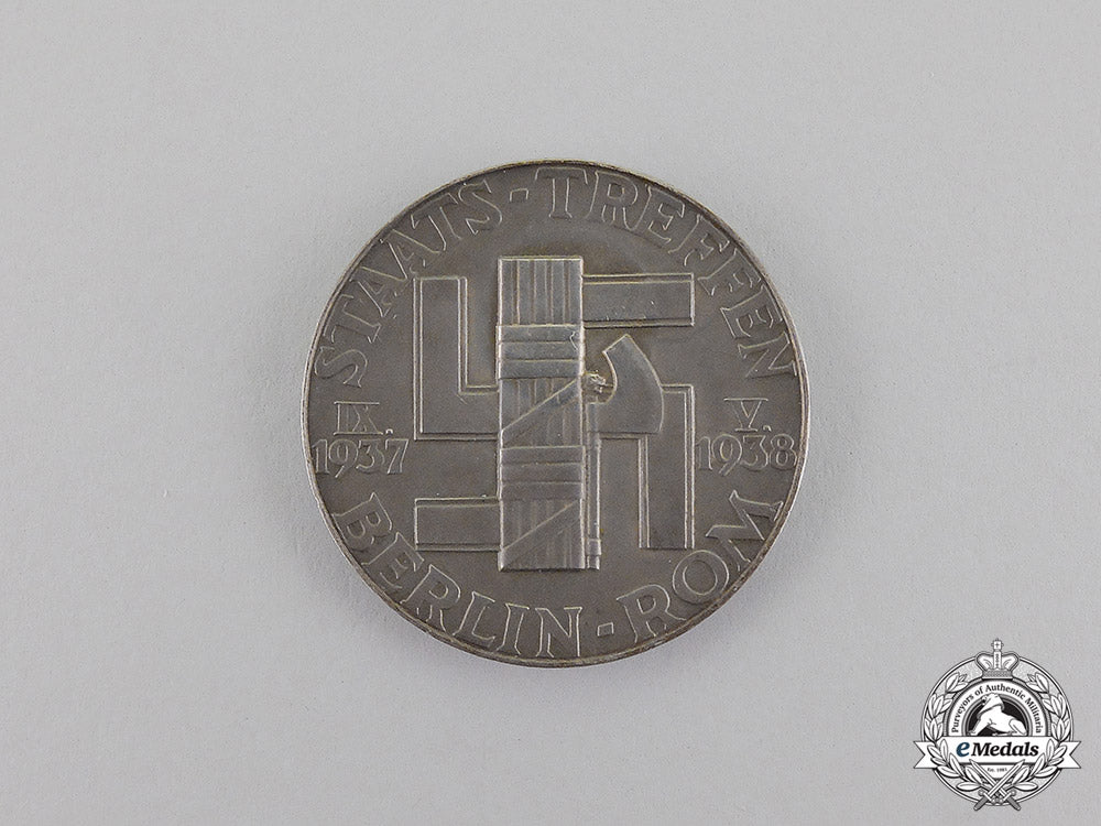 germany._a1937/38_führer&_mussolini_state_meeting_medal_c17-7633