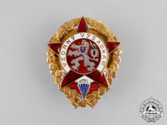 Czechoslovakia. An Air Force Exemplary Paratrooper Badge