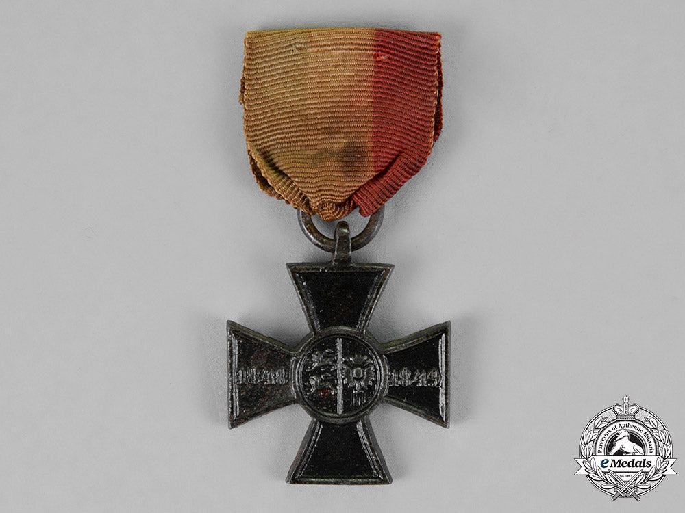 schleswig-_holstein._a_commemorative_cross_for_the_schlwesig-_holdstein_army,_c.1850_c18-020224