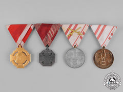 Austria, Empire. Four Imperial Austrian Medals, Awards, And Decorations