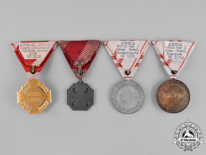 austria,_empire._four_imperial_austrian_medals,_awards,_and_decorations_c18-025166