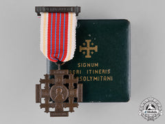 Vatican. A Medal Of The Holy Land, Pilgrims Jerusalem Cross Of Honour, Bronze Grade