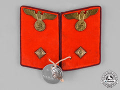 Germany, Nsdap. A Set Of Nsdap Arbeitsleiter Collar Tabs, Rzm Marked, With Proof Tag