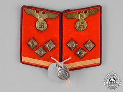 Germany, Nsdap. A Set Of Nsdap Obereinsatzleiter Collar Tabs, Rzm Marked, With Proof Tag