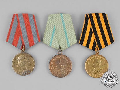 russia,_soviet_union._three_campaign_medals_c18-030393