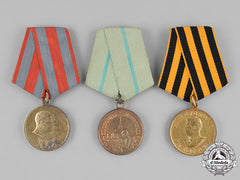 Russia, Soviet Union. Three Campaign Medals