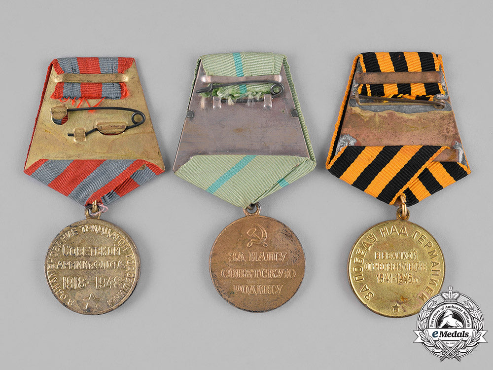 russia,_soviet_union._three_campaign_medals_c18-030394