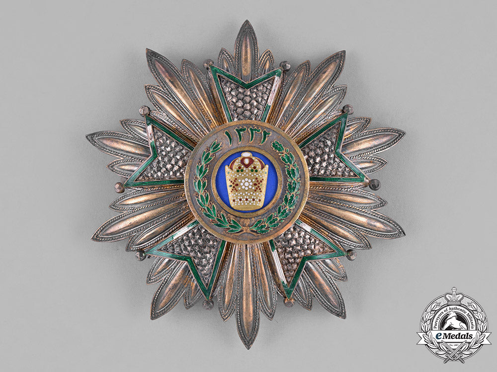 iran,_qajar_dynasty._an_order_of_the_crown,_i_class_grand_cross_star,_c.1925_c18-031294