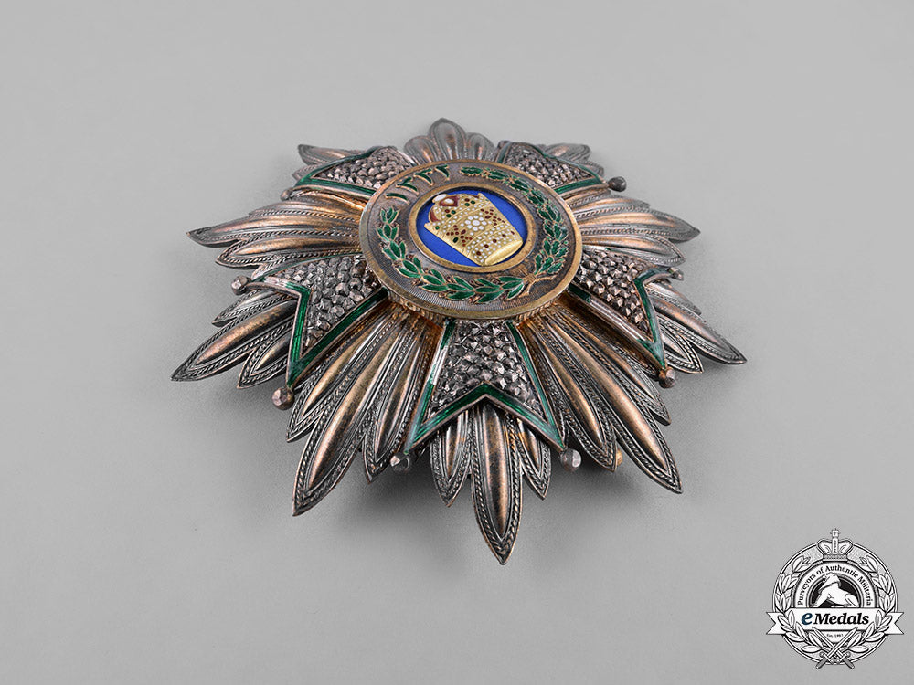 iran,_qajar_dynasty._an_order_of_the_crown,_i_class_grand_cross_star,_c.1925_c18-031296