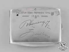 Austria, Empire. A Silver Cigarette Case Of The 13.Korpskommando - Agram