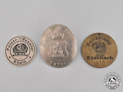 Germany, Weimar. A Grouping Of Three Weimar Period German Police Badges