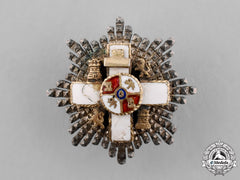 Spain, Franco’s Period. A Miniature Order Of Military Merit, White Division, Grand Cross Star, C.1950