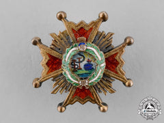 Spain, Franco’s Period. A Miniature Order Of Isabella The Catholic, Grand Cross Star, C.1950