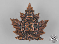 Canada. A 83Rd Infantry Battalion "Queen's Own Rifles" Cap Badge, C.1916