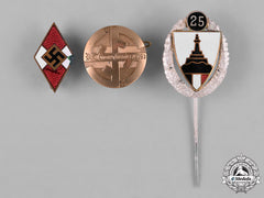 Germany, Third Reich. A Lot Of Three Third Reich Period Badges