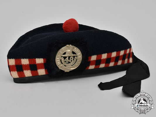 canada._a48_th_highlanders_of_canada_glengarry_cap,_c.1944_c18-051006