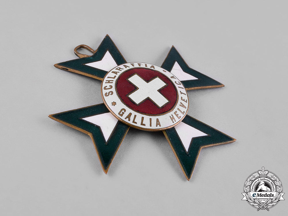 switzerland,_republic._a_schlaraffia_association_neck_badge,_c.1920_c18-053989