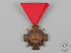 Hungary, Kingdom. An Order Of The Holy Crown, Bronze Cross With War Decoration And Swords