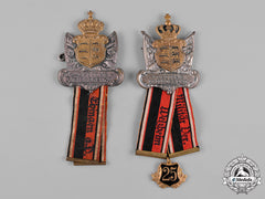 Germany, Imperial. A Pair Of Württemberg Warrior Association Membership Badges