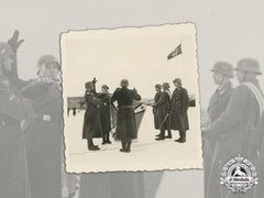 Germany. A Wartime Photo Of Luftwaffe Soldiers Swearing Oath Of Allegiance On Standard