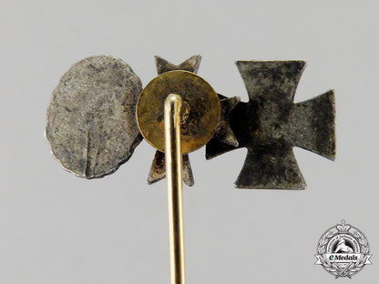 Germany. Two First And Second War Miniature Award Stick Pins – eMedals