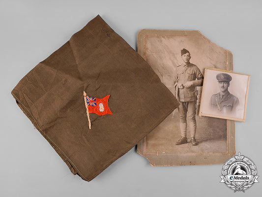 canada._two_studio_photographs&_handkerchief_to_boer_war,_d_squadron2_nd_regiment_cmr_c19-2161