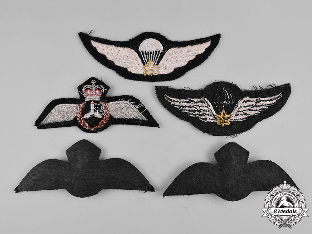 canada._a_lot_of_five_royal_canadian_air_force_badges_c19-4147
