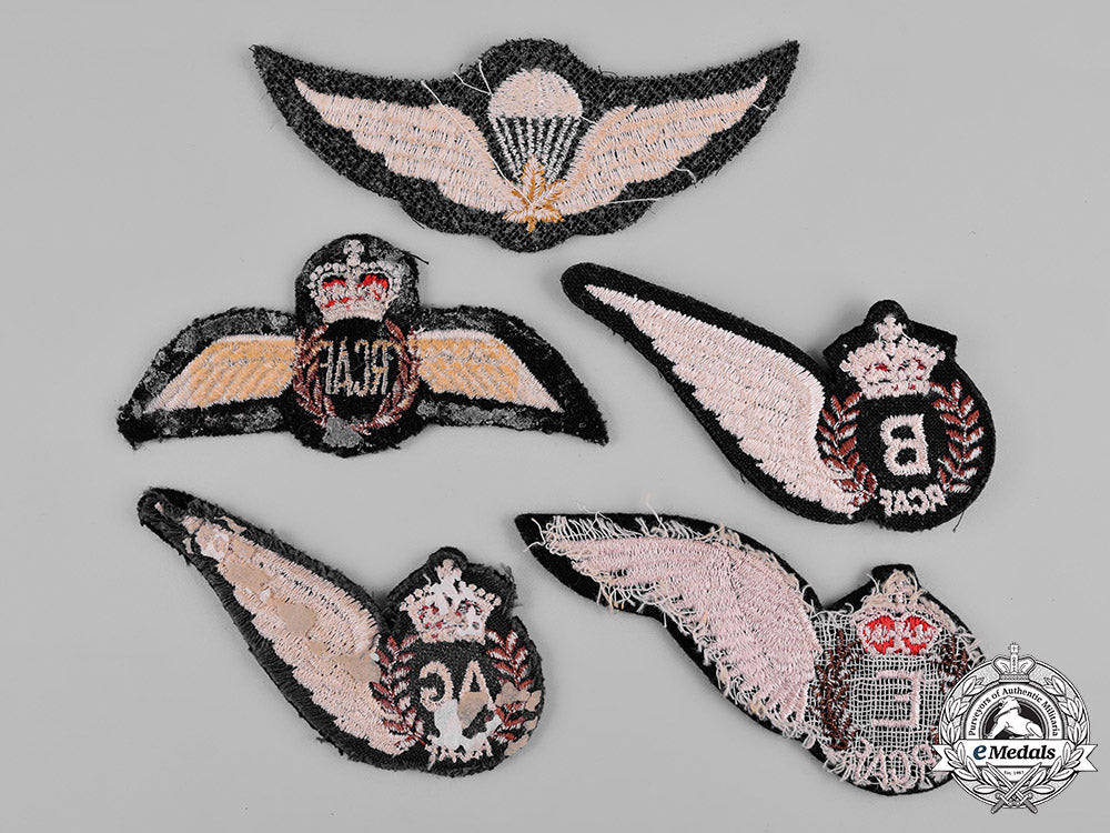 canada._a_lot_of_five_royal_canadian_air_force_badges_c19-4151