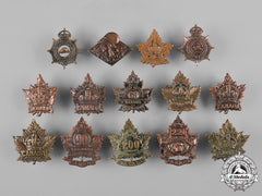 Canada. A Lot Of Fourteen First And Second War Collar Tabs