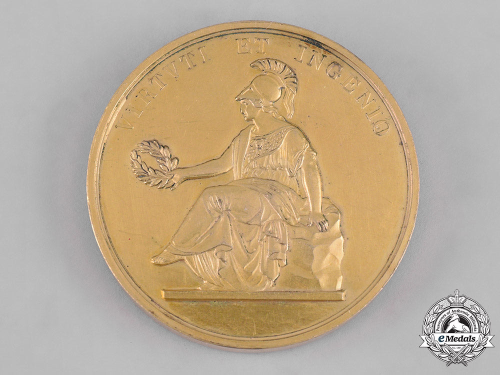 saxony,_kingdom._a_medal_for_art_and_science,_gold_grade,_by_louis_klemich_c19-4968