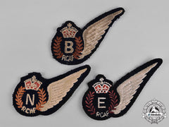 Canada. A Lot Of Three Second War Royal Canadian Air Force (Rcaf) Wings