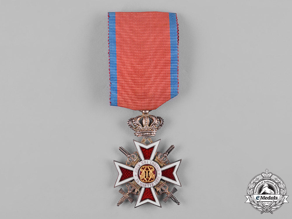 romania,_kingdom._an_order_of_the_crown_of_romania,_v_class_knight,_military_division,_c.1940_c19_3829
