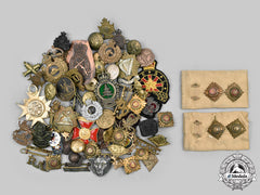 Canada, United Kingdom. A Lot Of Seventy-Two Regimental Items