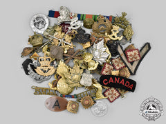 Canada, United Kingdom. A Lot Of Seventy-Three Regimental Items