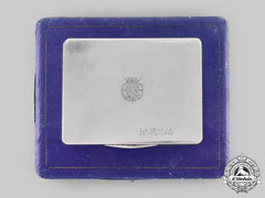 Spain, Facist State. A Cigarette Case Of Francisco Franco, C.1950