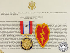 United States. An Army Dsm With Oak Leaf Cluster To Major General Harris Whitton Hollis