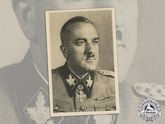 Germany. A Period Studio Photo Of Ss-Gruppenführer Karl Demelhuber (Dkis)