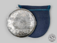 Canada, Commonwealth. An Rcaf Sweetheart Silver Compact, C. 1943