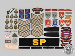 Canada, United Kingdom, United States. Lot Of Sixty-Four Military Items