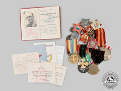 Czechoslovakia, Republic, Socialist Republic; France, Third Republic; Yugoslavia, Socialist Federal Republic. A Lot Of Nineteen Medals And Badges