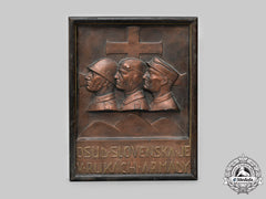 Slovakia, First Republic. A Slovakian Army Patriotic Plaque, Ca. 1941