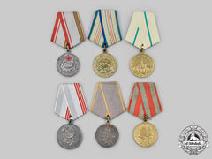 Russia, Soviet Union. A Lot Of Six Medals & Awards