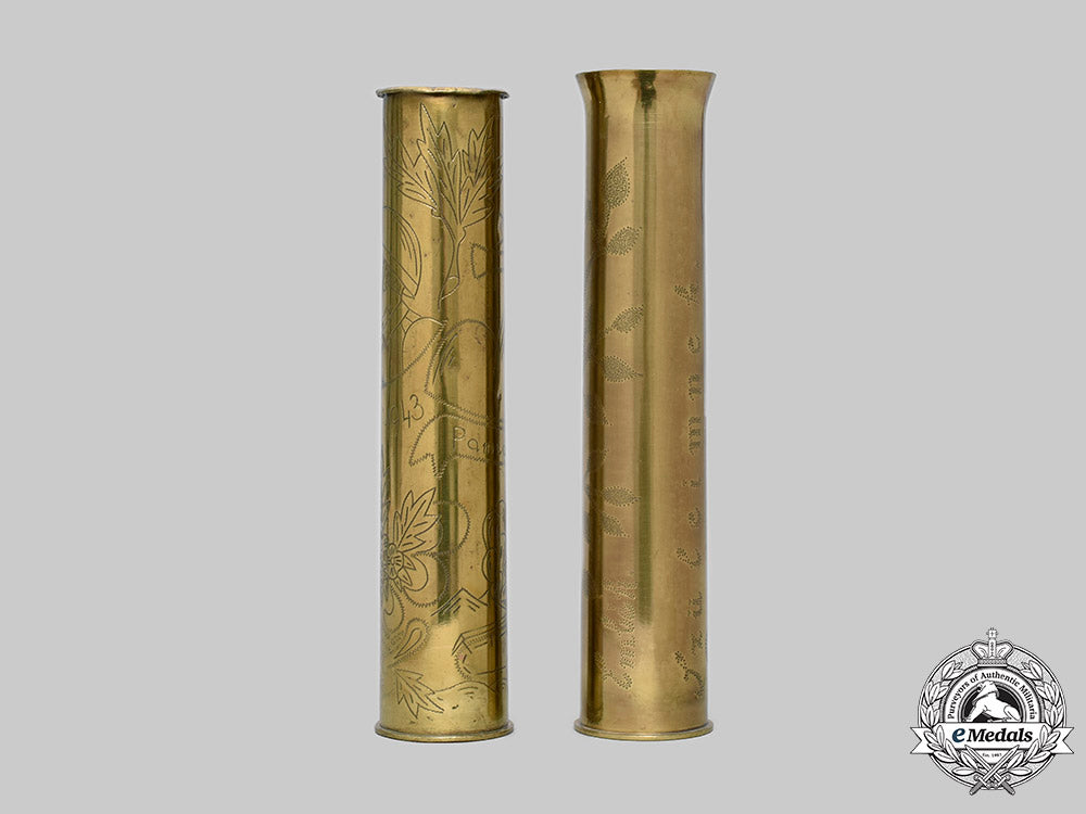 slovakia,_i_republic._a_pair_of_russian_front_trench_art_brass_shell_cases_c2020_530_mnc8763_1