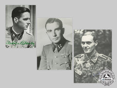 Germany, Ss. A Lot Of Postwar Signed Photos Of Knight’s Cross Recipients