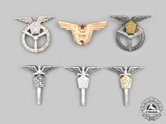 Czechoslovakia, Socialist Republic. A Lot Of Six Czechoslovak Air Force Badges