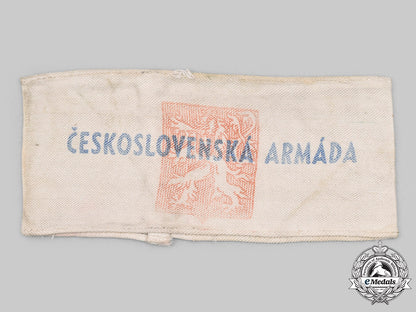 czechoslovakia,_republic._a_conclusion_czechoslovak_army_armband1945_c2020_623_mnc5756_1